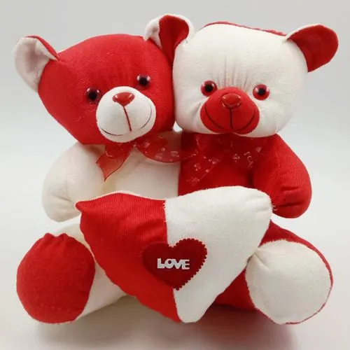 Delightful Twin Adorable Teddy in One 	