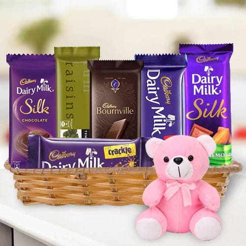 dairy milk silk with teddy bear