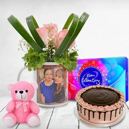 Royal Decadence Jar Cake Hamper: Gift/Send Father's Day Gifts Online  JVS1179126 |IGP.com