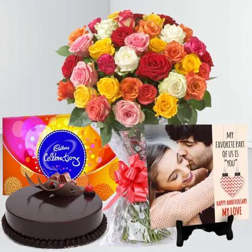 Butterscotch Cake & Forever With You Red Roses Combo - Buy, Send & Order  Online Delivery In India - Cake2homes
