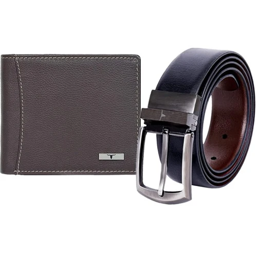 WILDHORN® RFID Protected Genuine High Quality Leather Wallet & Belt Co