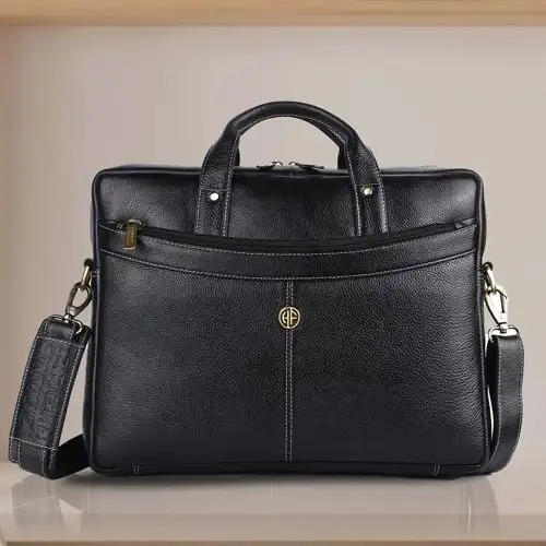 Trendy Leather Laptop Bag for Men