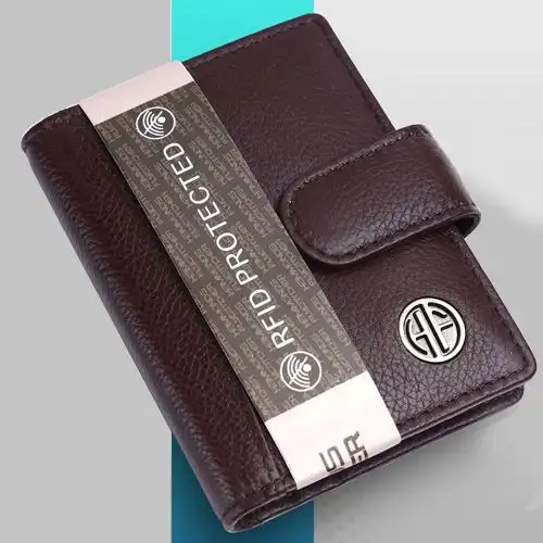 Exclusive Leather RFID Protected Card Holder Wallet