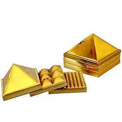 Online Brass Metallic Pyramid