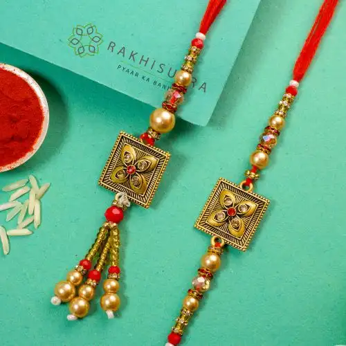 Attractive Bhaiya Bhabhi Rakhi Set