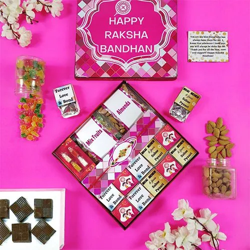 Chocolate  N  Tradition Rakhi Set