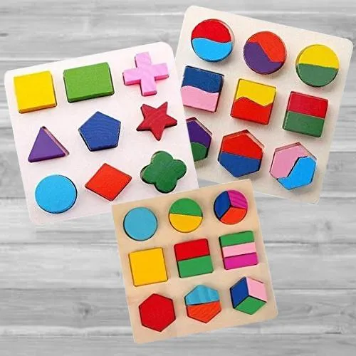 Wonderful Trio of Geometry Matching Puzzles Set